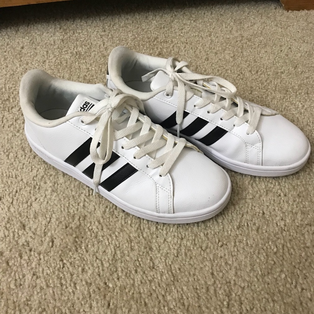 Adidas shoes! Pair them with a cute dress!